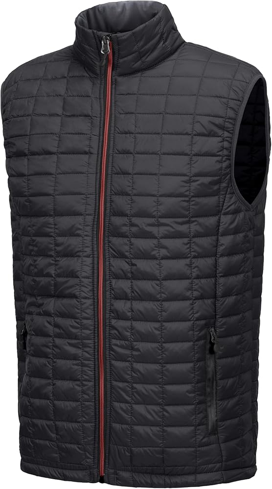 Little Donkey Andy Men's Puffer Vest, Lightweight Warm Sleeveless Jacket for Hiking Travel Golf