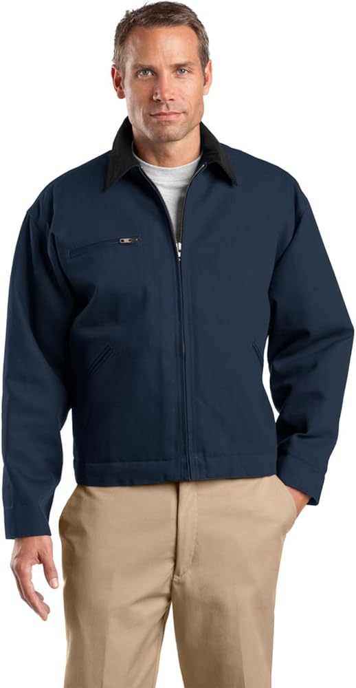 Cornerstone Men's Duck Cloth Work Jacket L Navy/Black