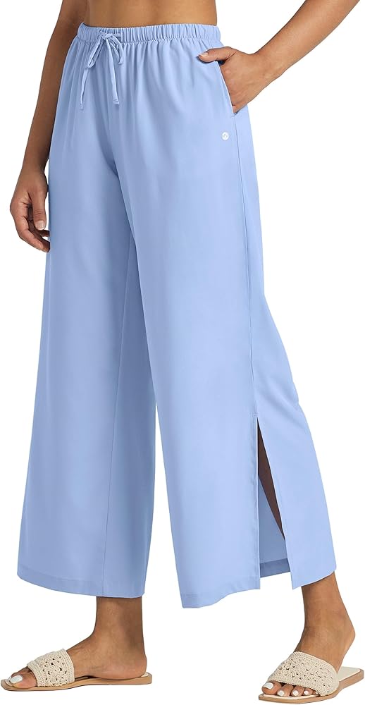 Willit Women's Wide Leg Pants UPF 50+ Swim Beach Pants Lightweight Travel Pants Quick Dry Sun Protective