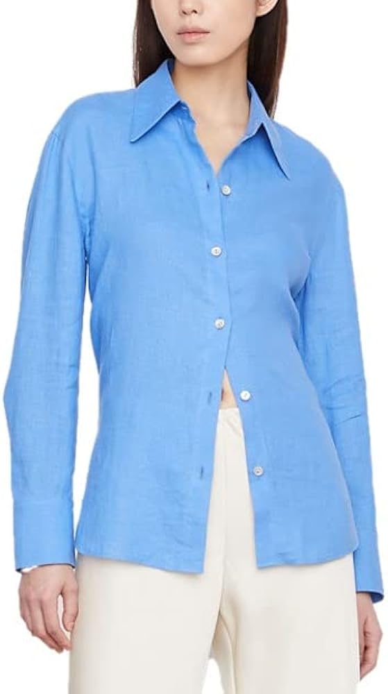 Vince Women's Relaxed Long Sleeve Button Down Shirt